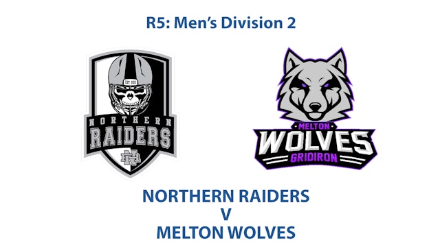 R5: Men's Division 2 - Northern Raiders v Melton Wolves