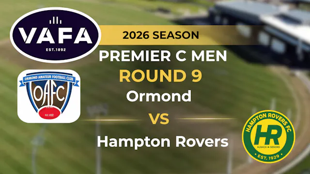 VAFA 2026 R9 PREM C Men's Ormond V Ha...