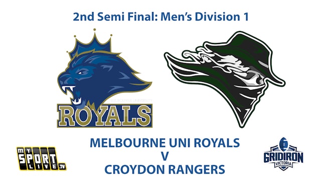 2nd Semi: GV Mens Division 1 - Royals vs Rangers