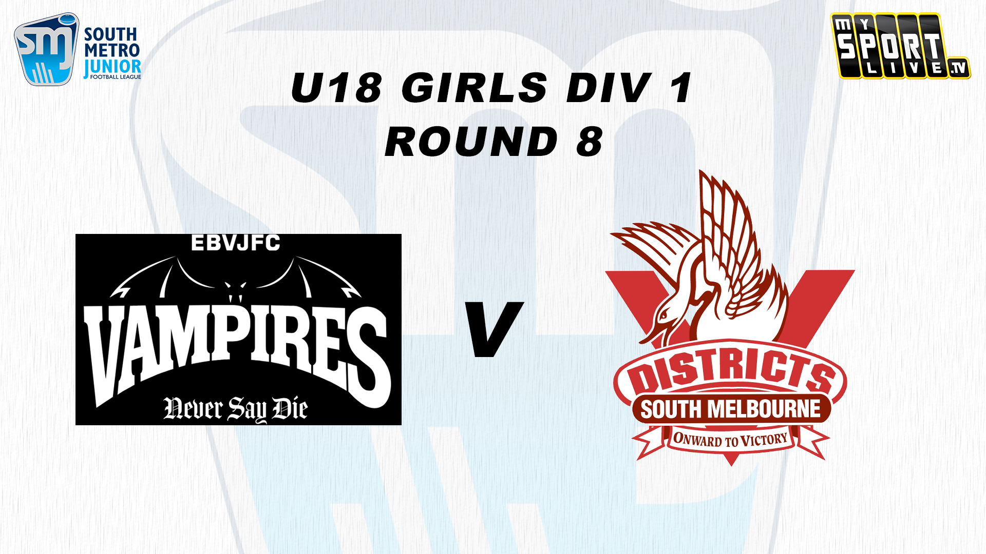2025 SMJFL RD8 U18 Girls Div 1 East Brighton Vampires vs. SMDJFC 