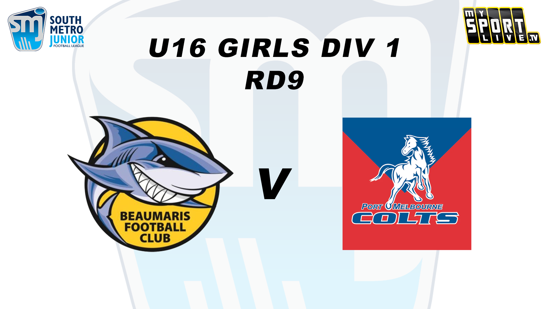 2024 SMJFL RD9 U16 Girls DIV 1 Beaumaris v Port Colt