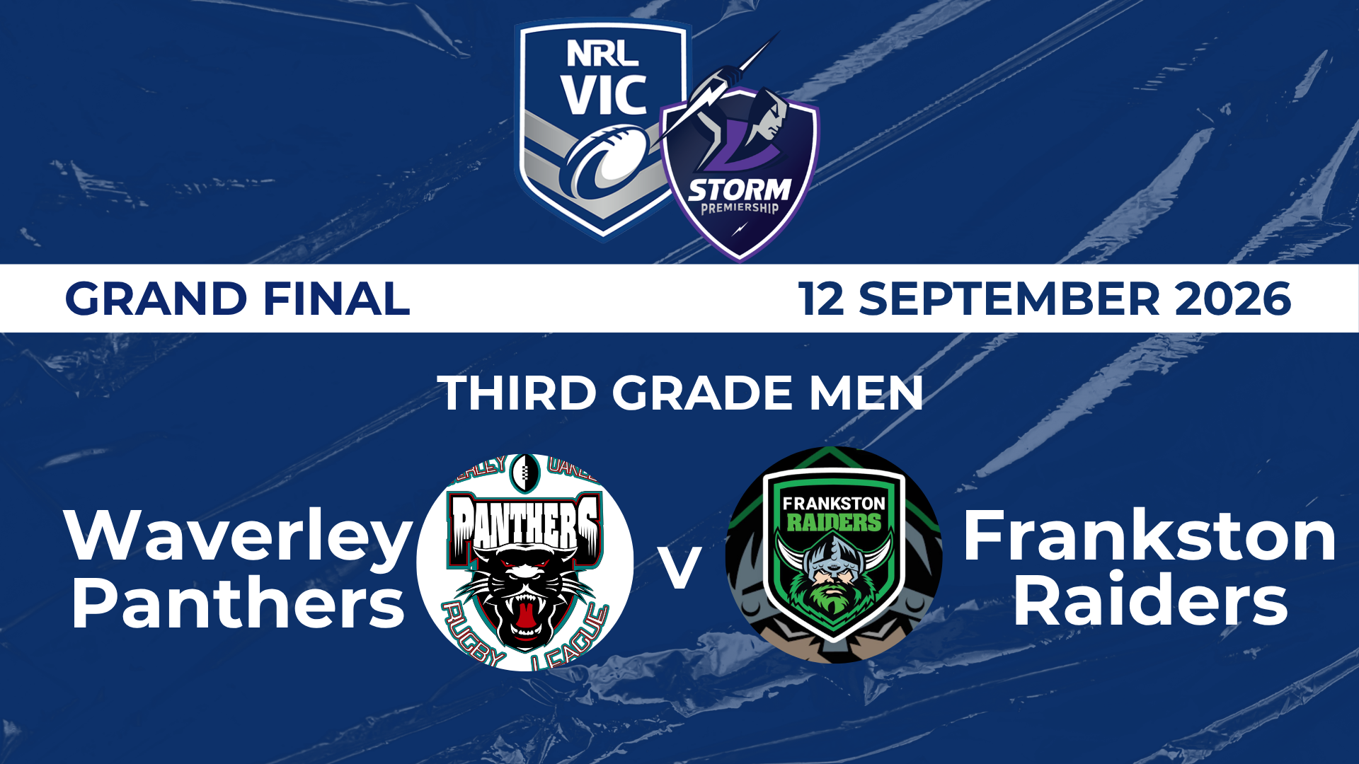 NRL GF: TGM  - Waverley Panthers  v Frankston Raiders