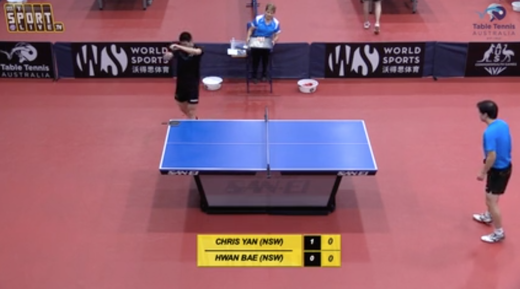 Men's Single Final: Chris Yan (NSW) vs. Hwan Bae (NSW)