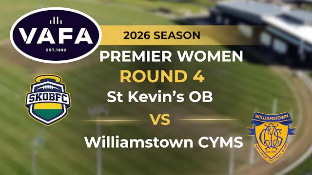 VAFA 2026 R4 PREM Women's St Kevin's ...