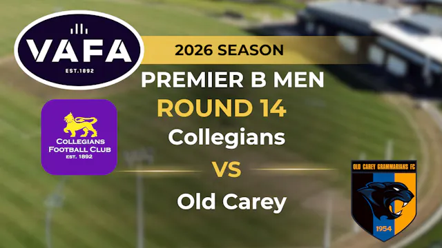 VAFA 2026 R14 PREM B Men's Collegians...