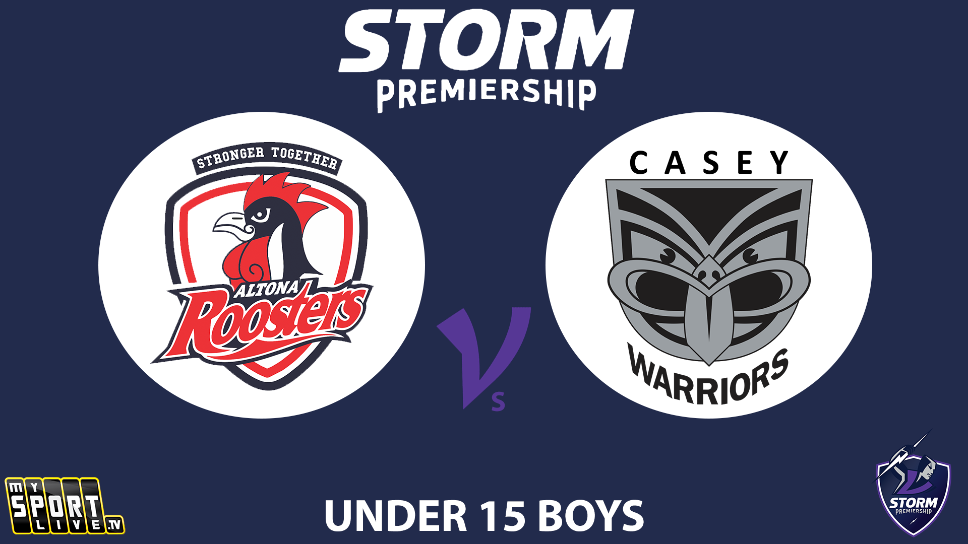 H2 2025 Under 15s Boys Altona Roosters vs.Casey Warriors
