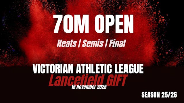 Lancefield Gift - 70m Open Heats