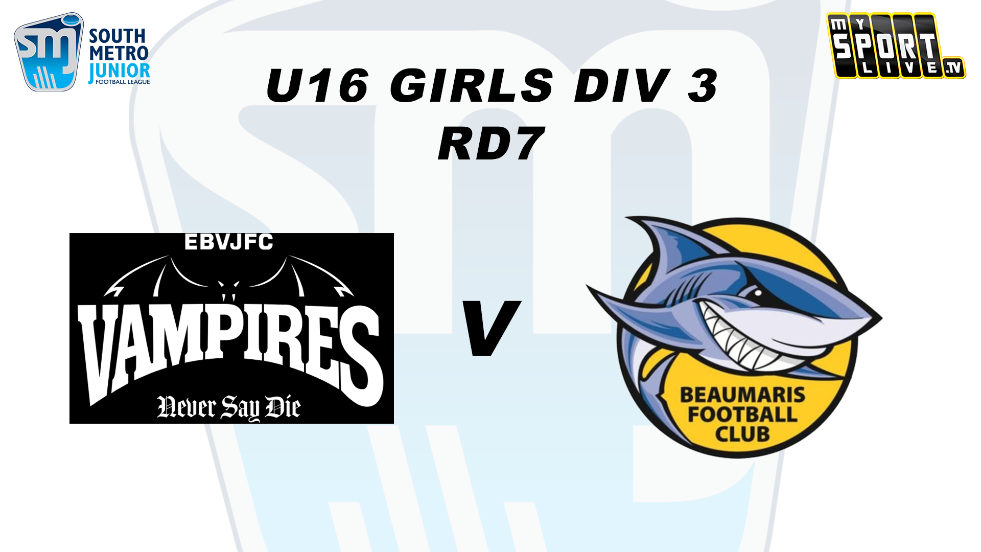 2024 SMJFL RD7 U16 Girls Div 3 East Brighton Vampires vs. Beaumaris