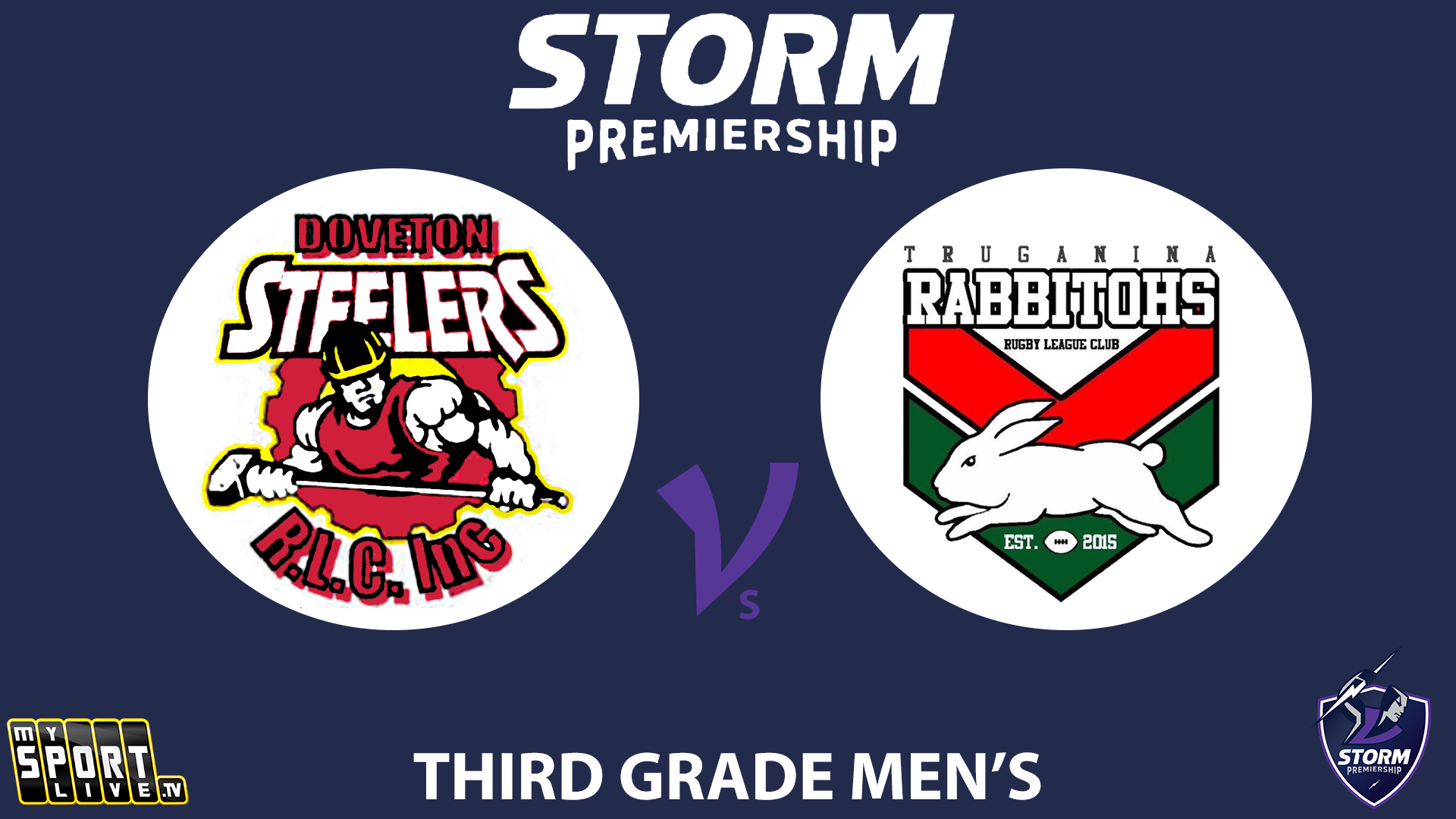 H1 2024 R15 Third Grade Men's: Doveton Steelers vs. Truganina Rabbitohs