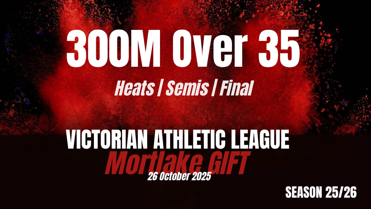 Mortlake 300M Over 35 Heats Semis Final