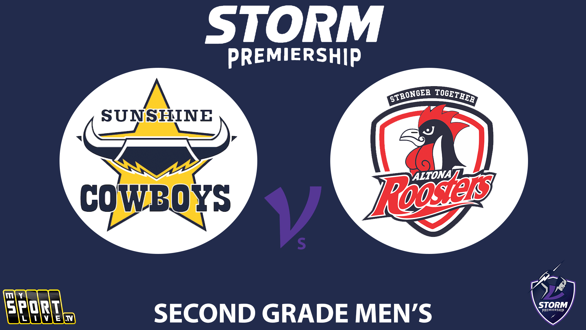 H1 2024 R4 Second Grade Men's: Sunshine Cowboys vs. Altona Roosters