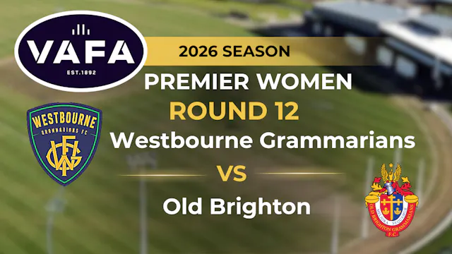 VAFA 2026 R12 PREM Women's Westbourne...