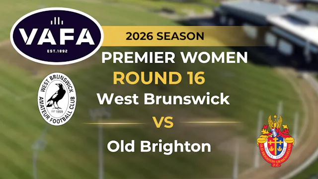 VAFA 2026 R16 PREM Women's West Bruns...
