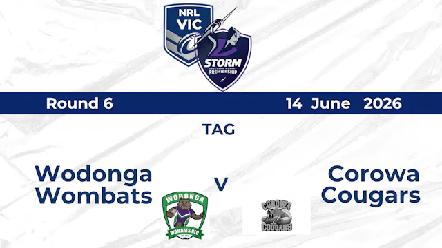 H2 2026 TAG Womens - Wombats Vs Cougars