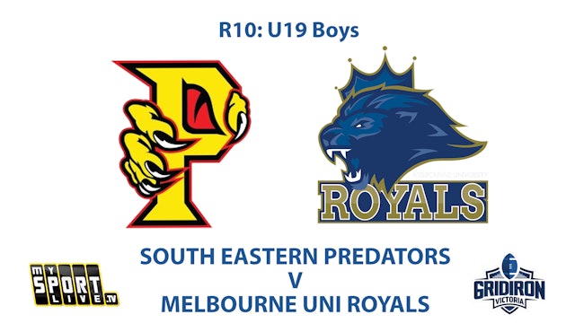 R10: GV U19 Boys - Predators v Royals