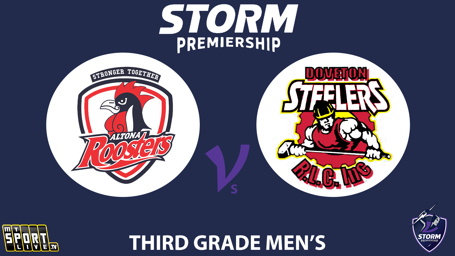 H2 2025 RD13 Third Grade Men Altona Roosters vs. Doveton Steelers 