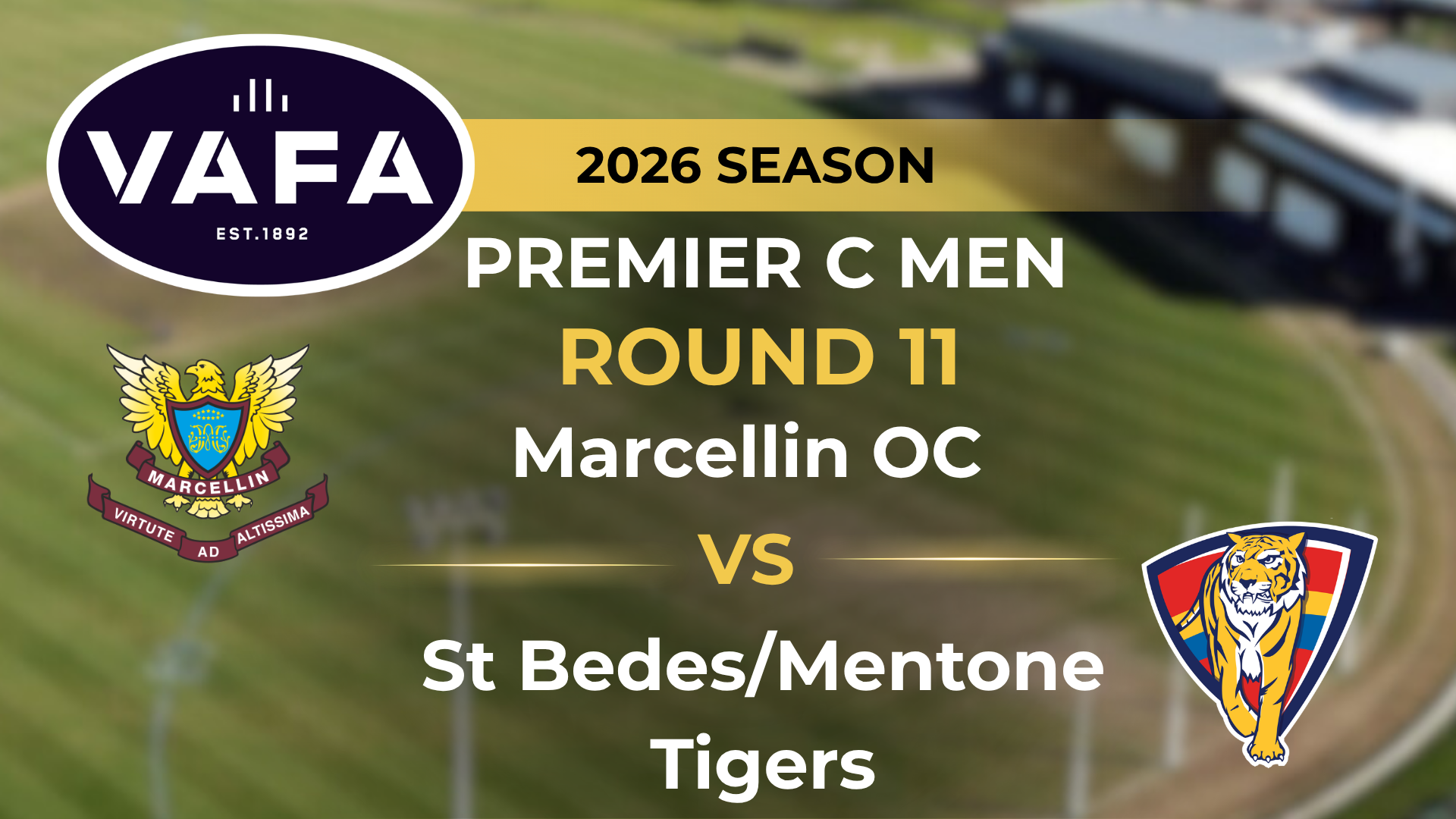 VAFA 2026 R11 PREM C Men's Marcellin OC V St Bedes/Mentone