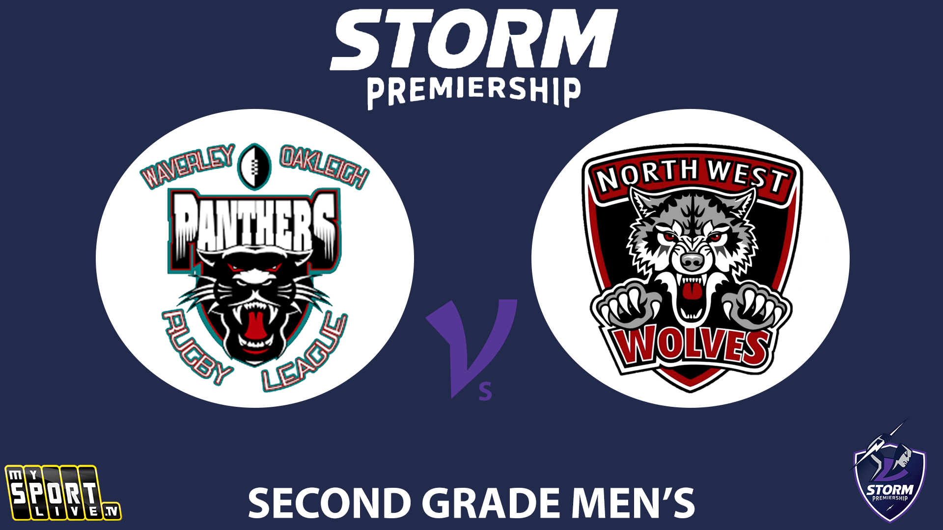 H2 2024 R3 Second Grade Men's: Waverley Panthers vs. North West Wolves