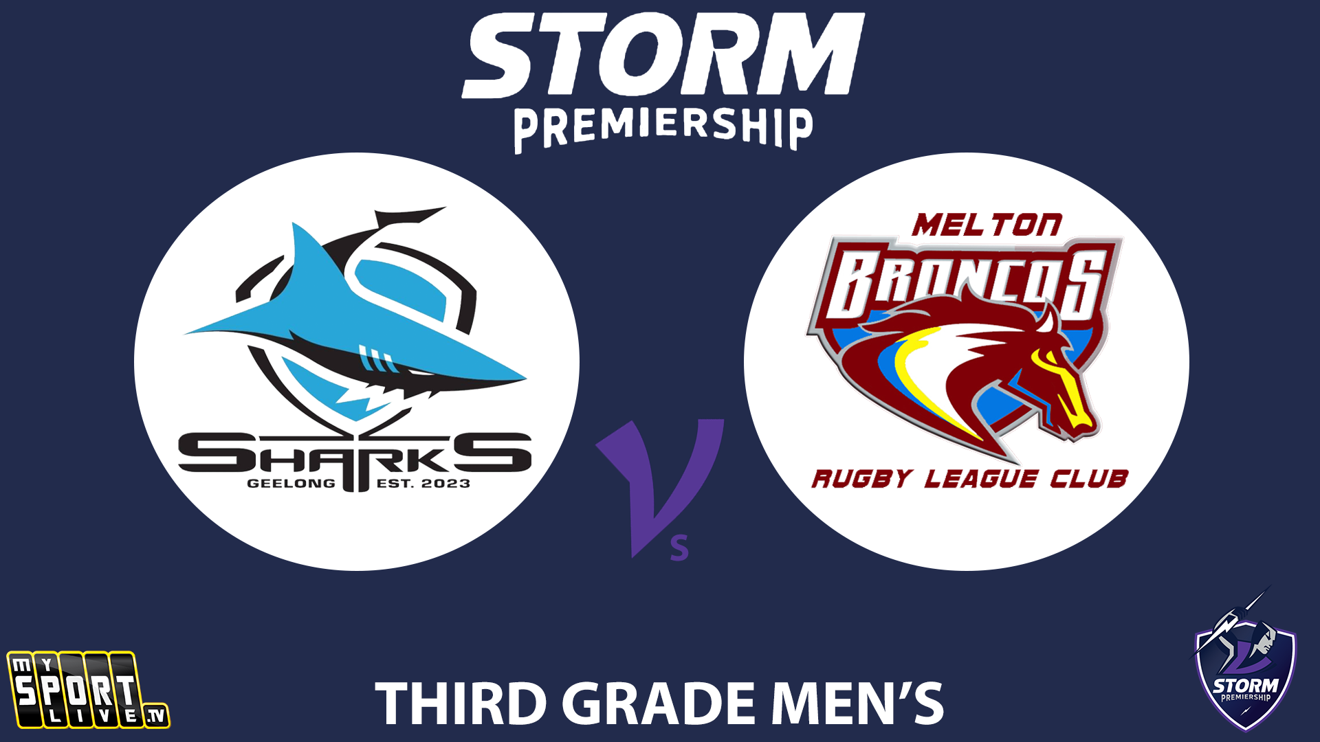 H1 P2 2024 R2 Third Grade Men’s: Geelong Sharks v Melton Broncos