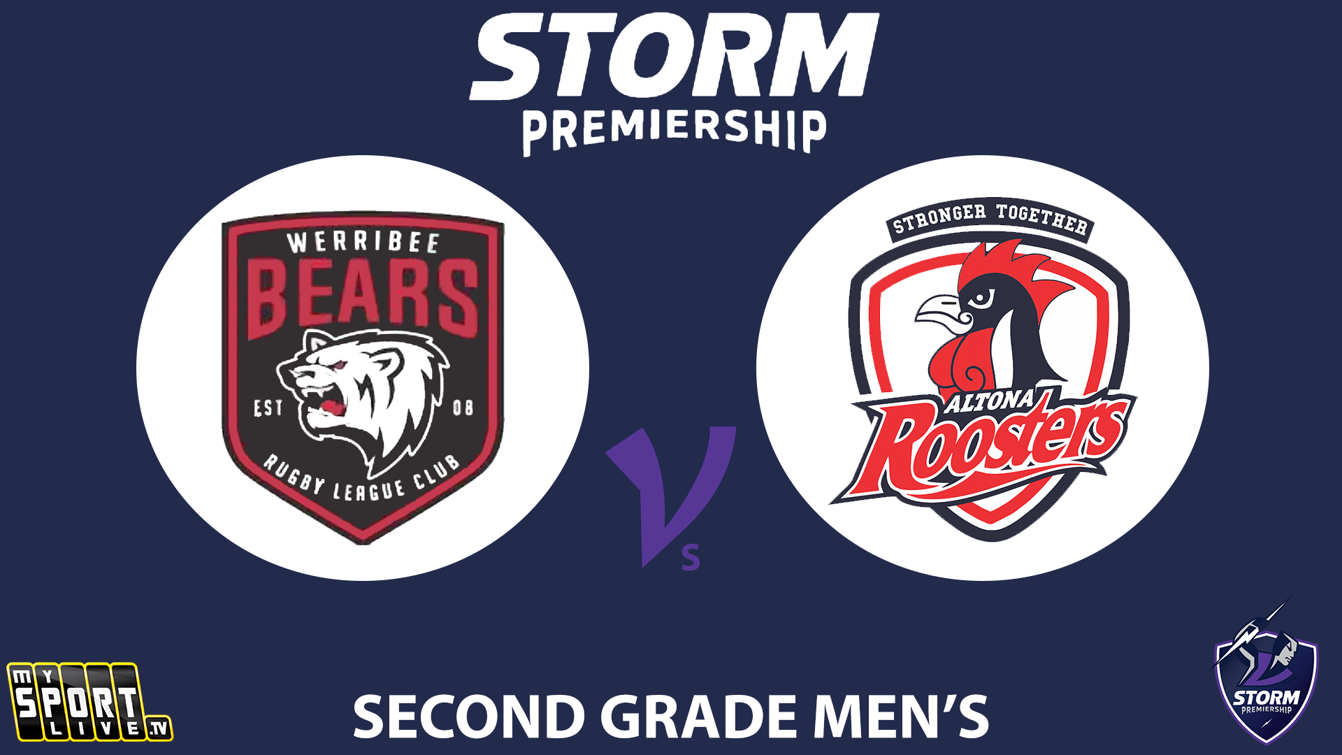 H1 2025 RD3 Second Grade Men - Werribee Bears vs.Altona Roosters