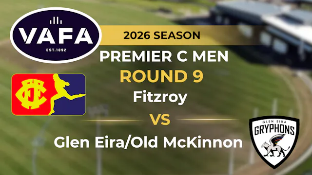 VAFA 2026 R9 PREM C Men's Fitzroy V G...