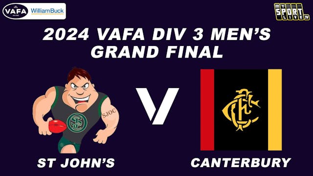 2024 VAFA Grand Final Div 3 Men's: St...