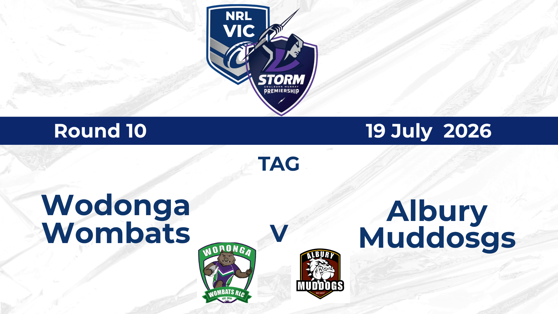 H2 2026 R10 WOMENS TAG - Muddogs vs Wombats