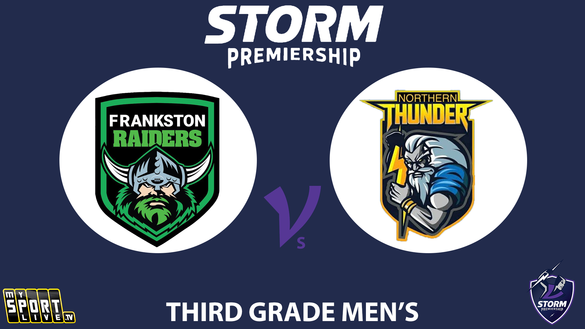 H1 2025 RD9 Third Grade Men - Frankston Raiders vs. Northern Thunder 