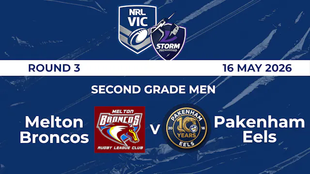H1 2026 R3 SGM Melton Broncos V Paken...