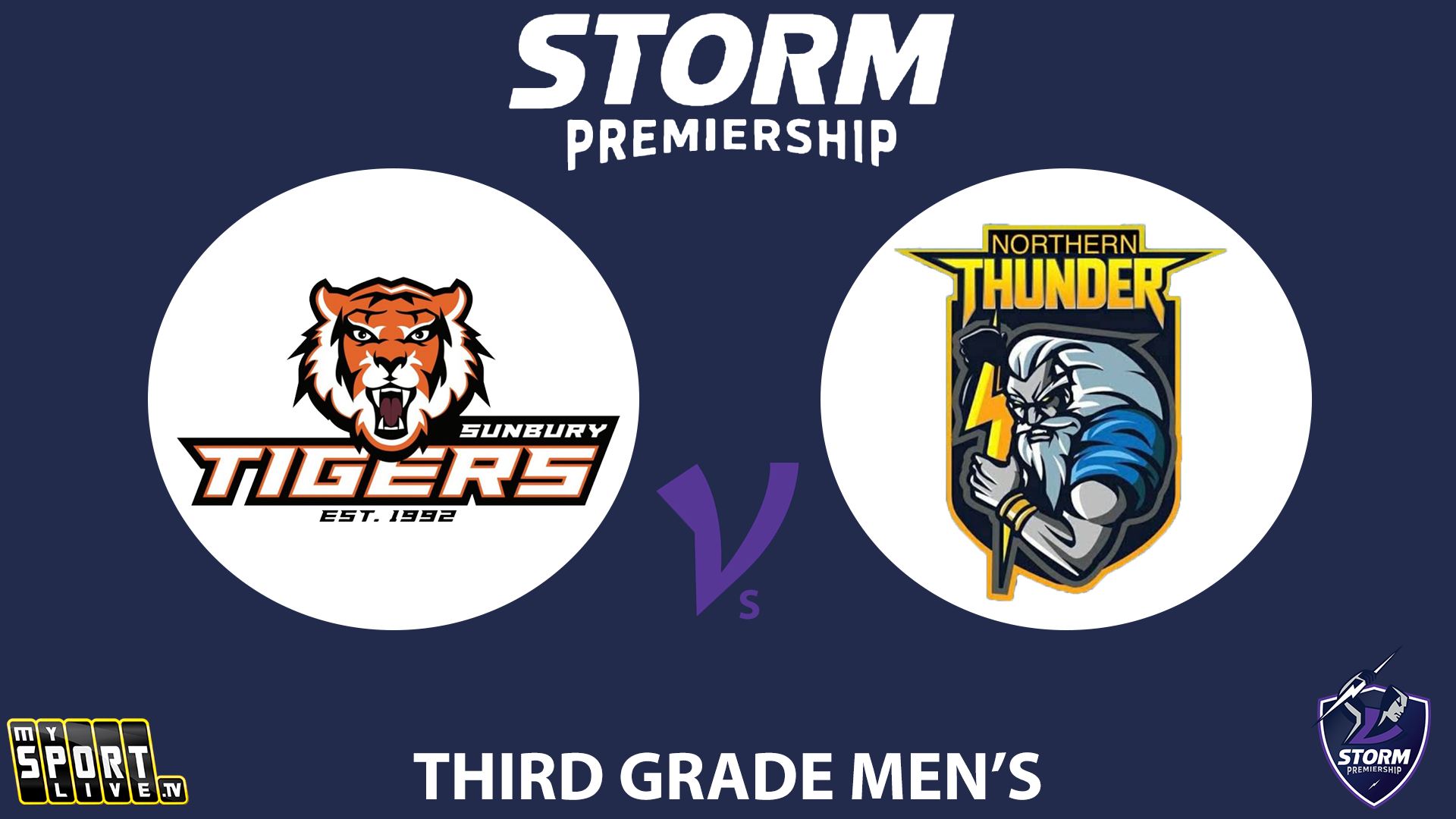 H2 2024 R10 Third Grade Men's: Sunbury Tigers vs. Northern Thunder