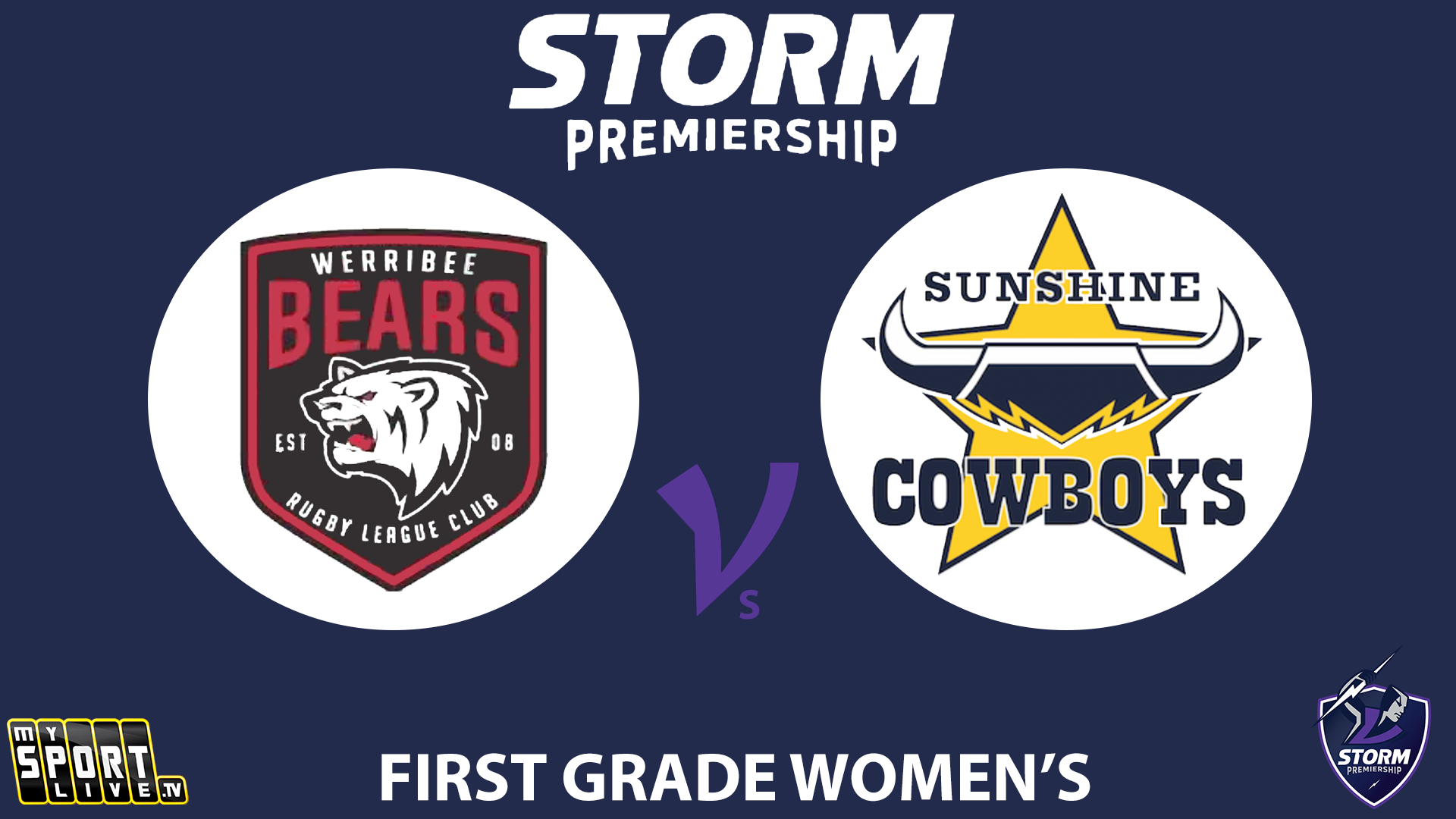 H2 2024 R13 First Grade Women's: Werribee Bears vs. Sunshine Cowboys