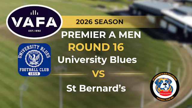 VAFA 2026 R16 PREM A Men's University...