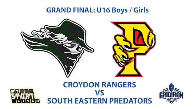 GRAND FINAL: GV U16 Boys / Girls - Rangers v Predators