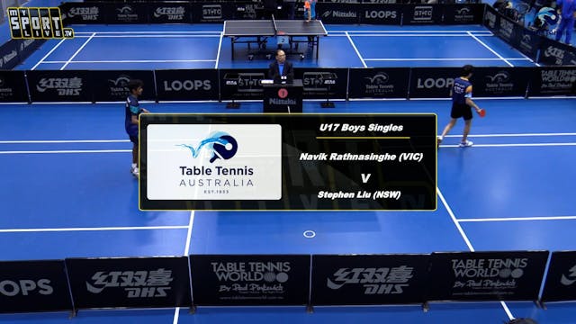 Day 6 U17 Boys Singles - Navik Rathna...