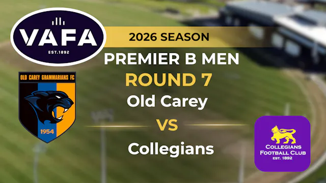 VAFA 2026 R7 PREM B Men’s Old Carey V...