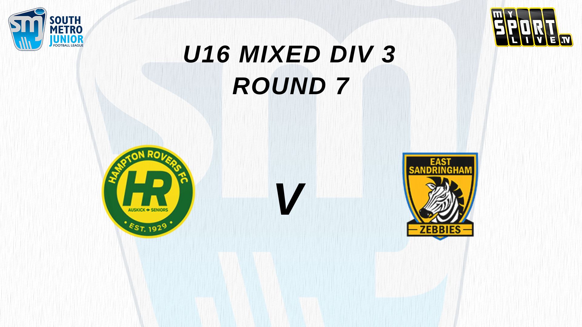 2025 SMJFL RD7 U14 Mixed Div 3 Hampton Rovers vs East Sandringham 