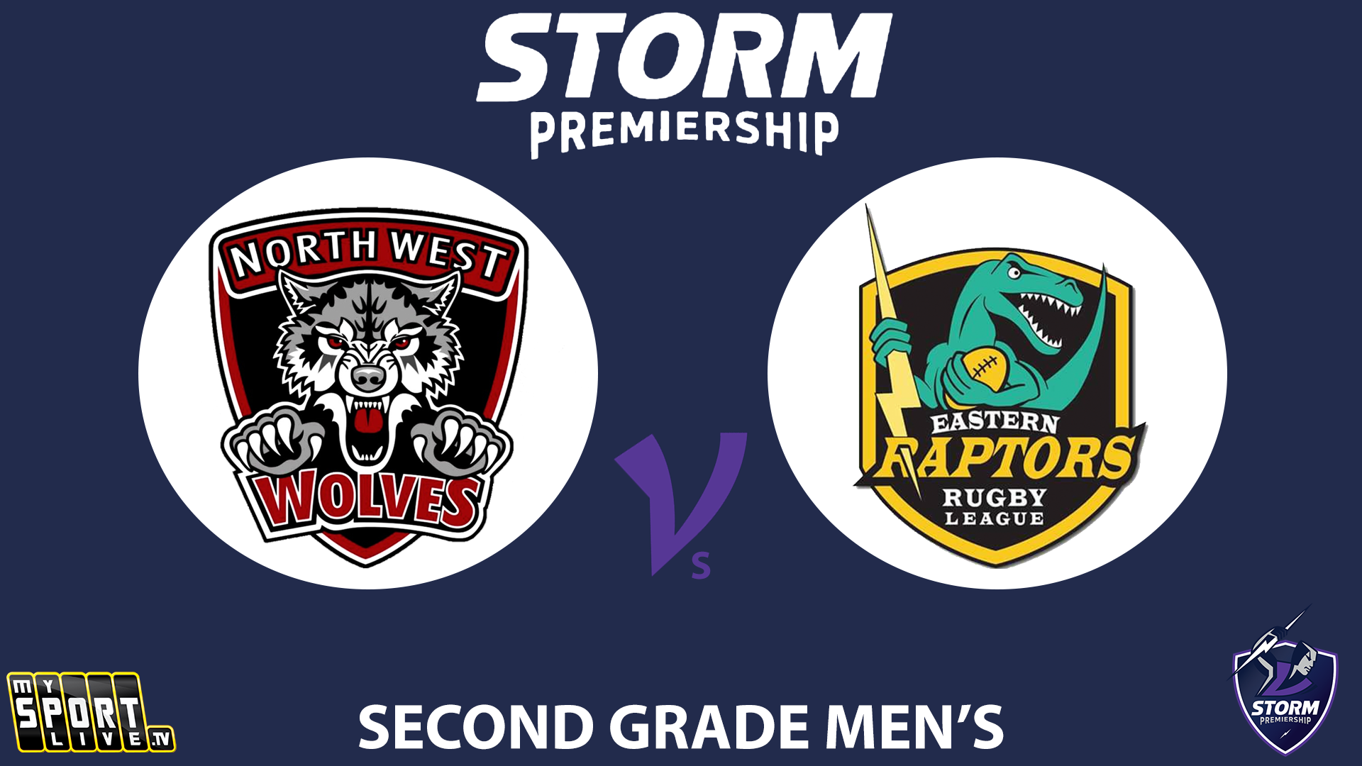 2025 NRL VIC RD2: 2nd Grade Men North West Wolves v Eastern Raptors 