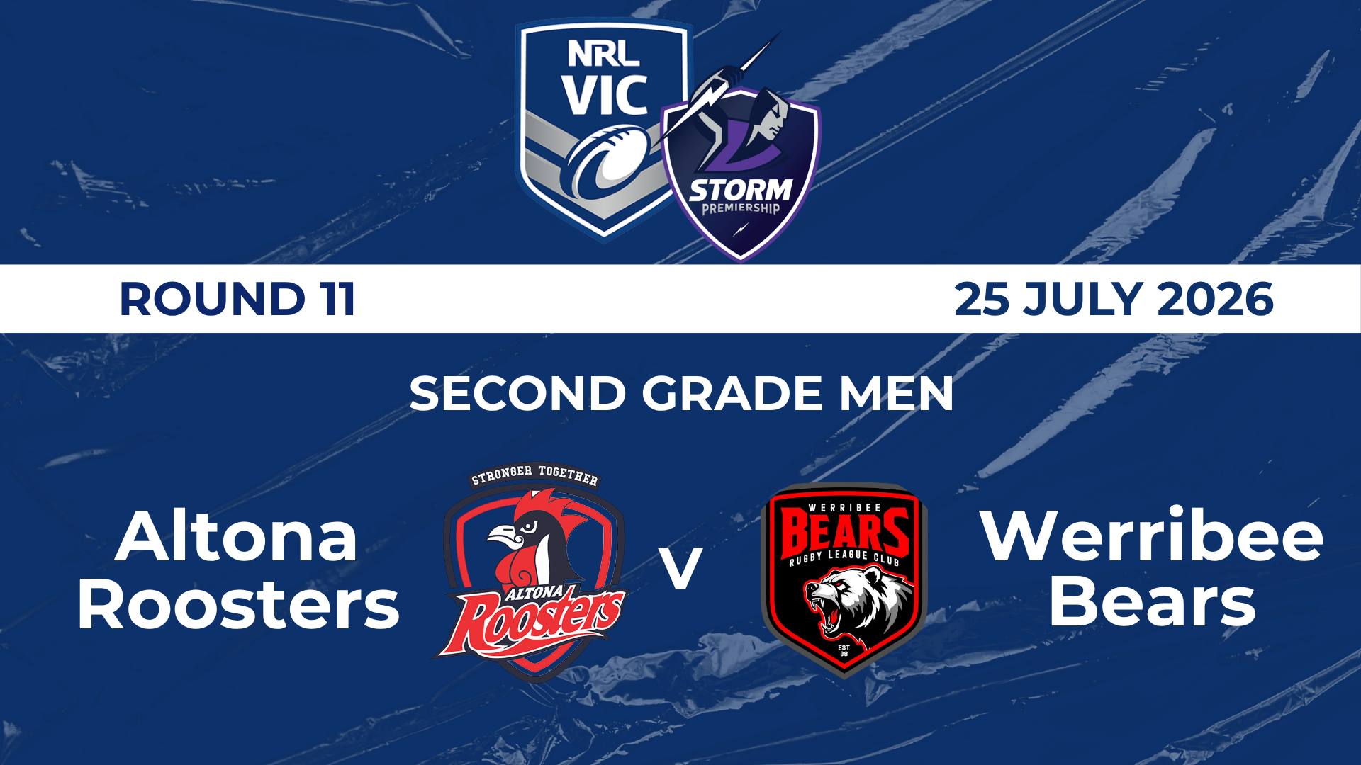NRL R11: SGM - Altona Roosters v Werribee Bears