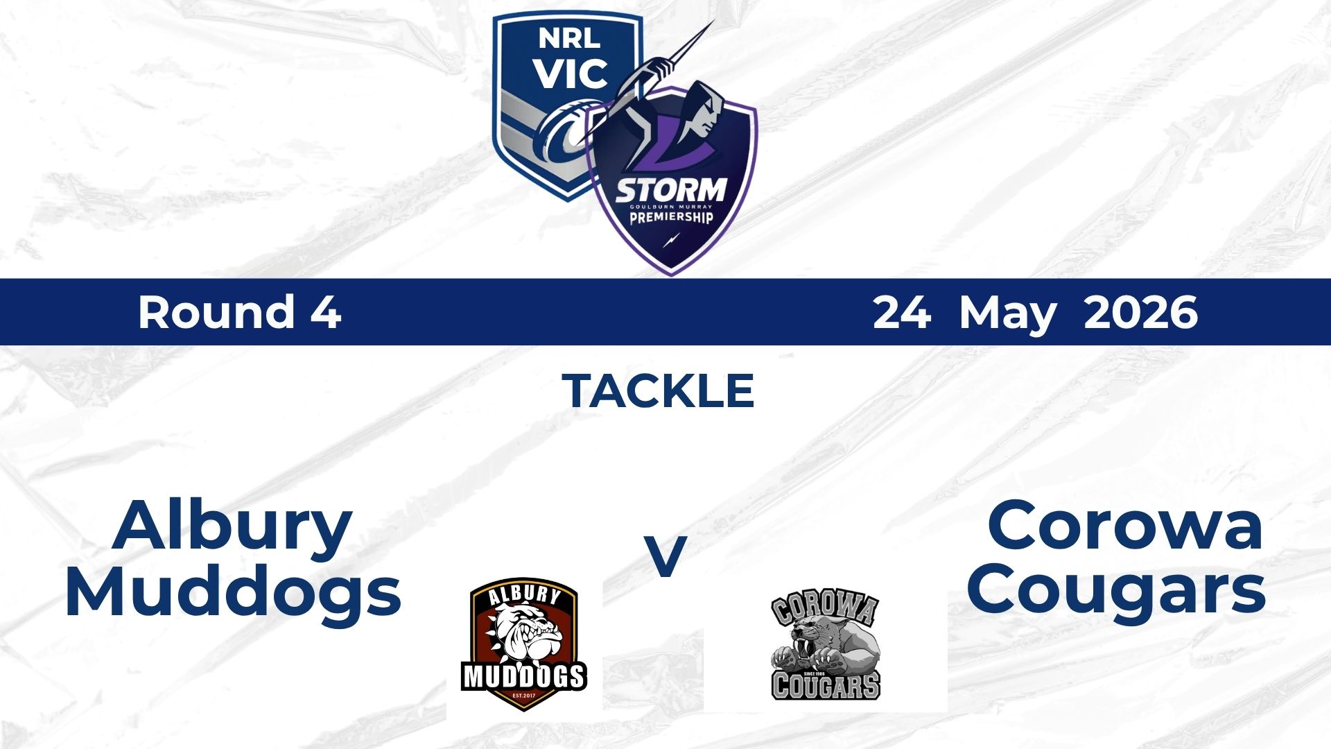 2026 GMSP - H2 Mens Muddogs vs Cougars TACKLE