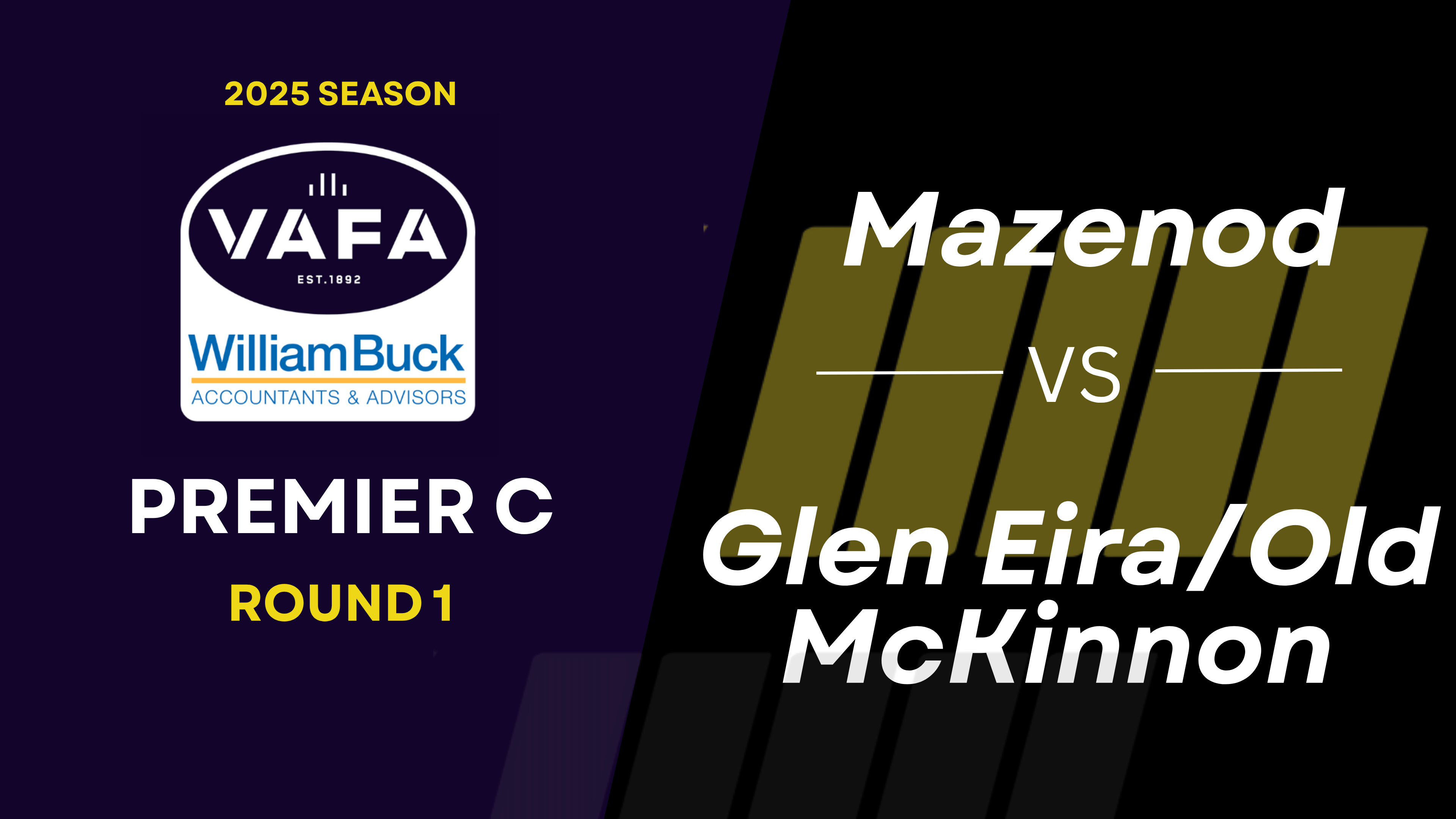 RD1 PREM C Mazenod vs Glen Eira/Old Mckinnon