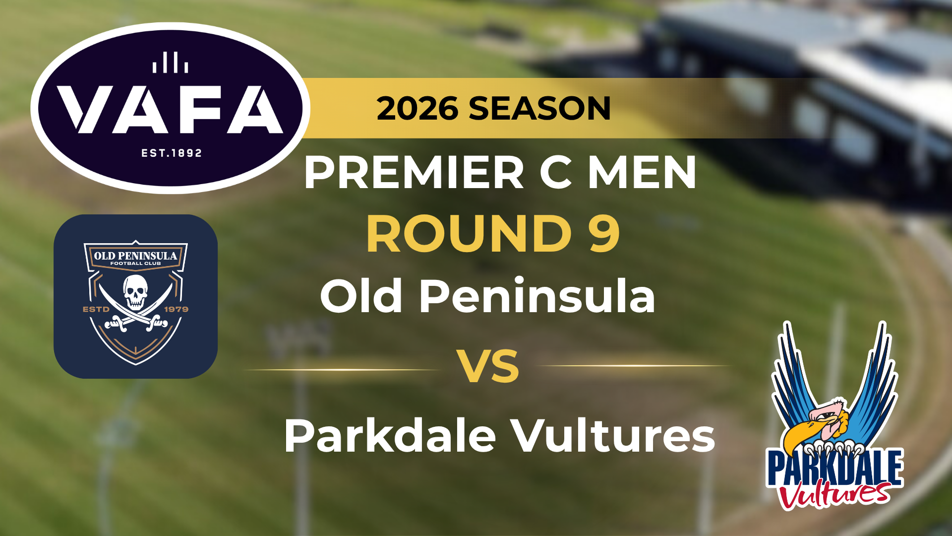VAFA 2026 R9 PREM C Men's Old Peninsula V Parkdale Vultures