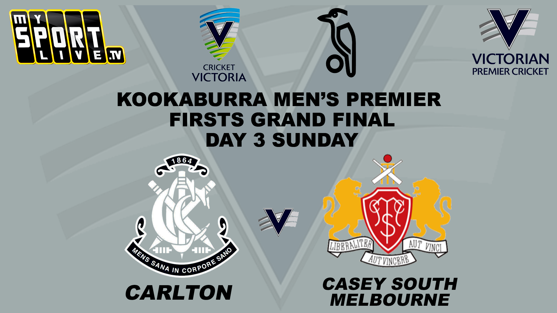 Kookaburra Men’s Premier Firsts Grand Final (Day 3 Sunday) - Carlton v Casey South Melbourne