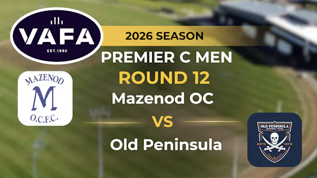 VAFA 2026 R12 PREM C Men's Mazenod OC...