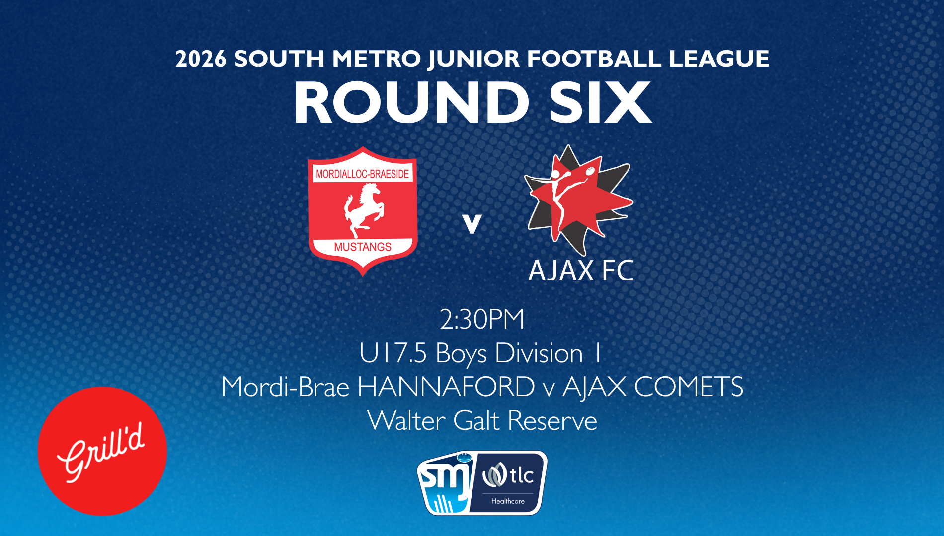 SMJFL R6: U17.5 Boys Div 1 - Mordi-Brae v AJAX