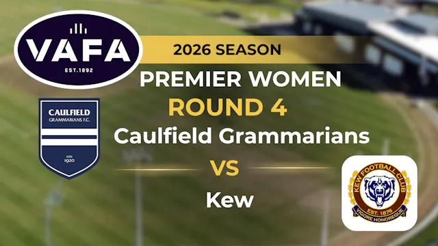 VAFA 2026 R4 PREM Women's Caulfield G...
