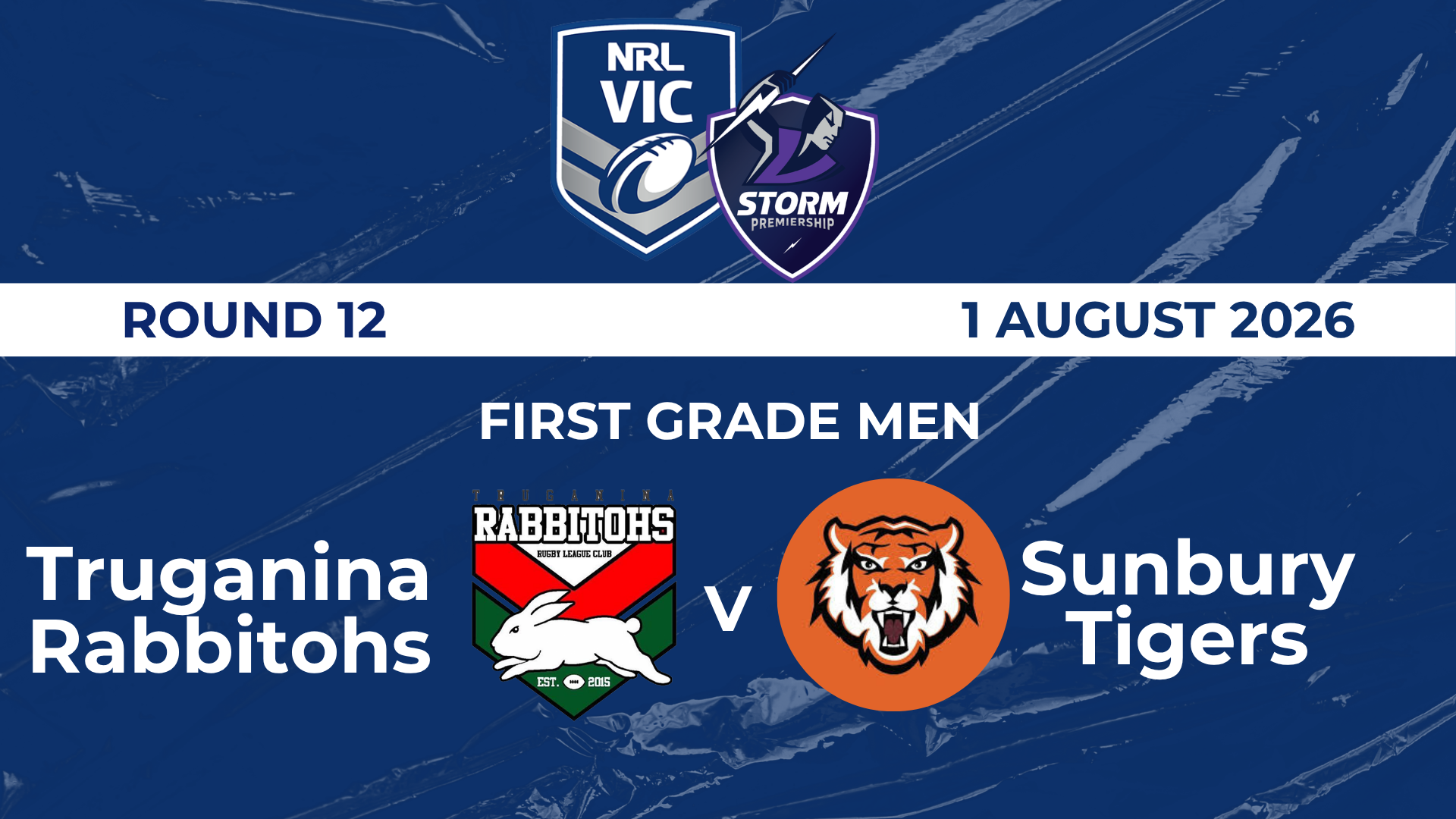 H1 2026 R12 First Grade Mens Truganina Rabbitohs V Sunbury Tigers
