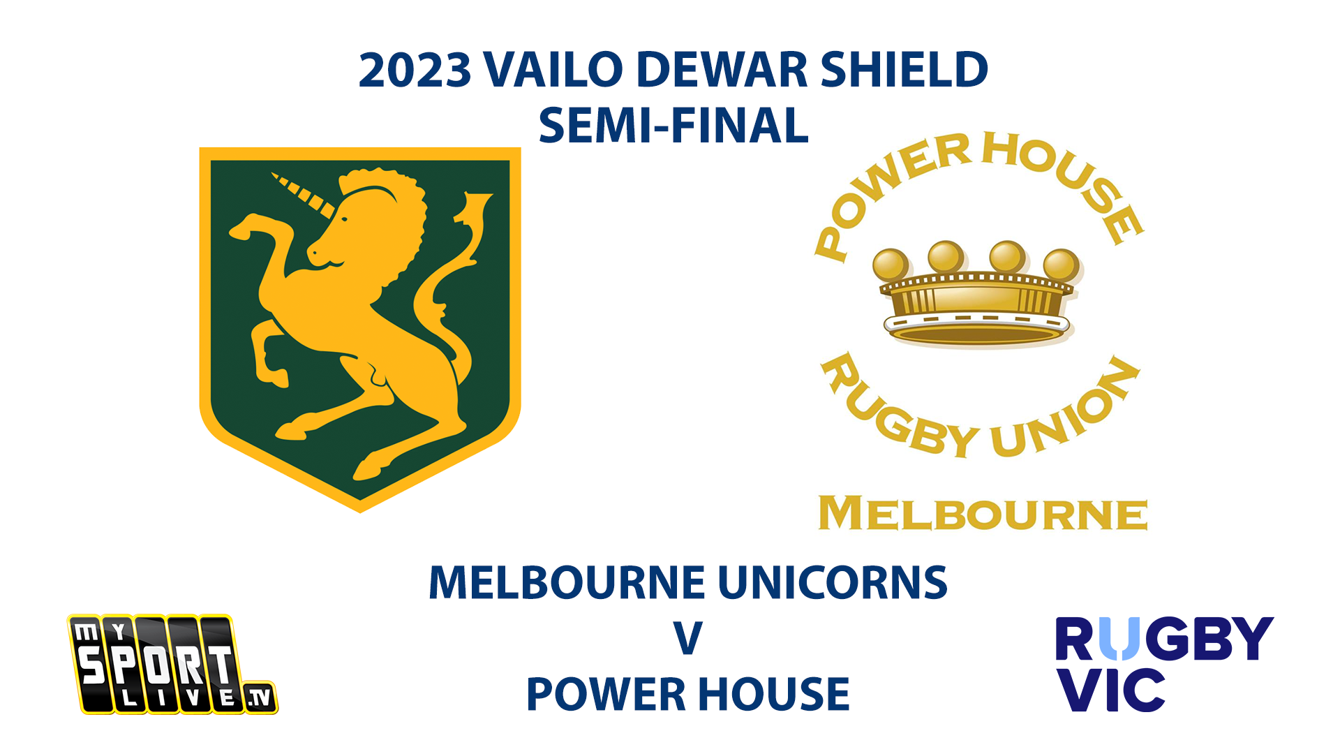 Semi-Final: 2023 VAILO DEWAR SHIELD -  Melbourne Unicorns vs Power House