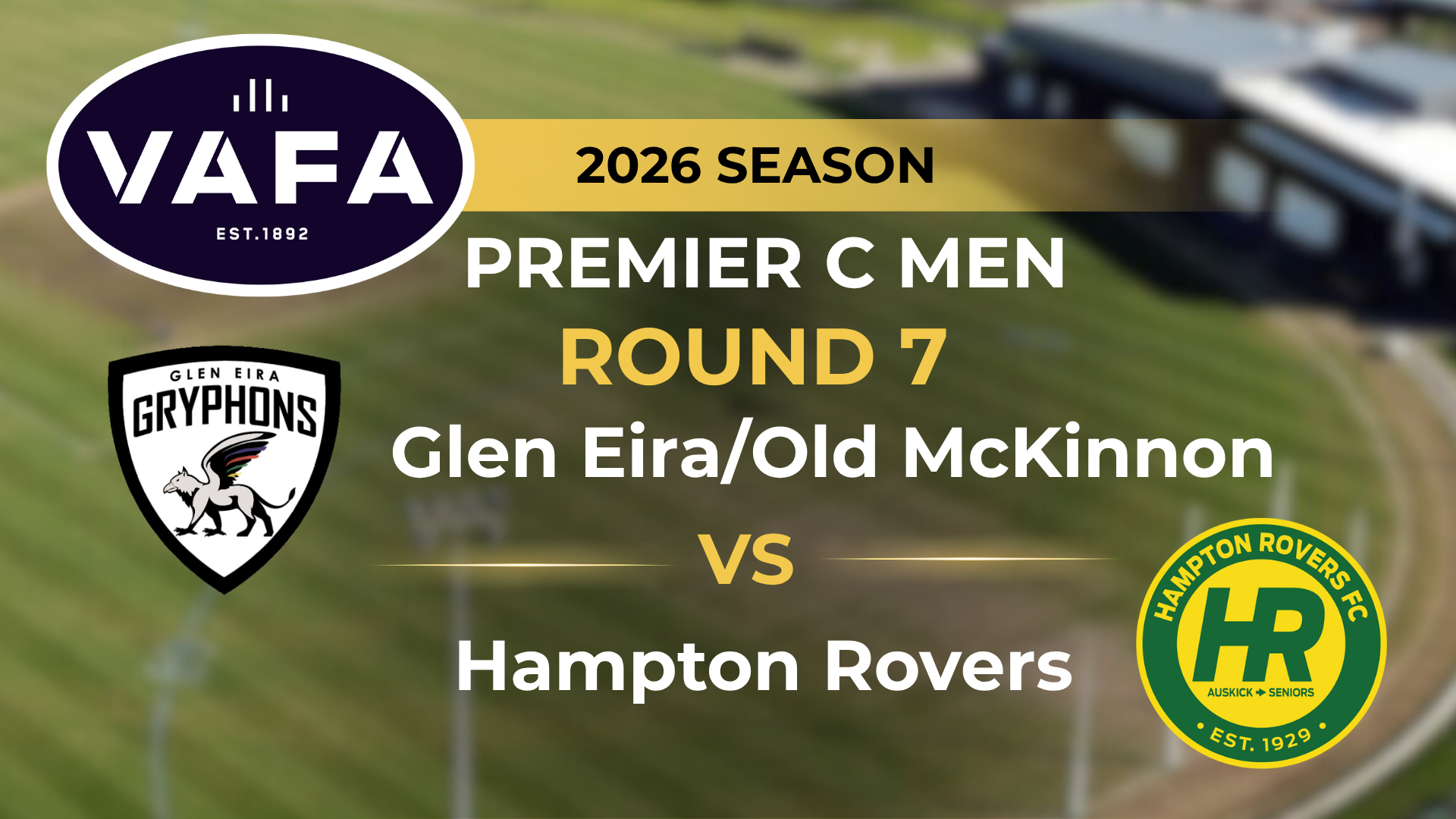 VAFA 2026 R7 PREM C Men's Glen Eira V Hampton Rovers