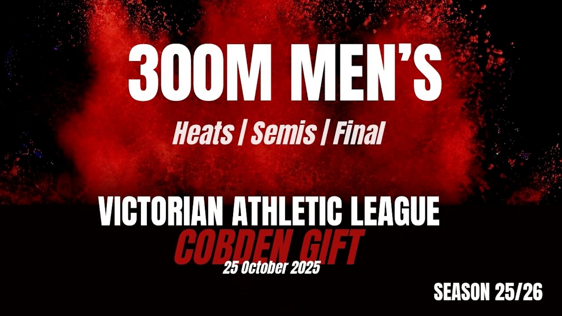 Cobden 300M Men Heats Final