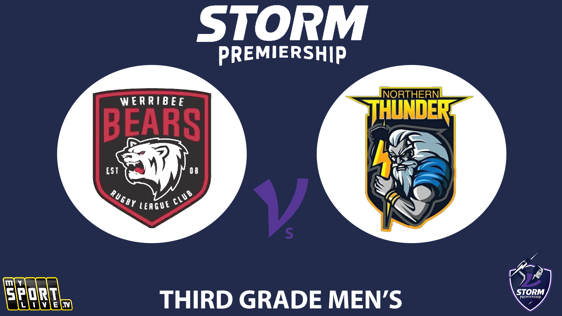 H1 2024 R11 Third Grade Men's: Werribee Bears vs. Northern Thunder